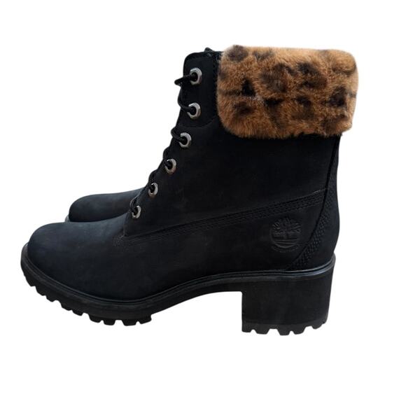 NWOT Timberland Kinsley 6-Inch Waterproof Black/Faux Fur Booties – Sz 8.5M - Picture 3 of 8